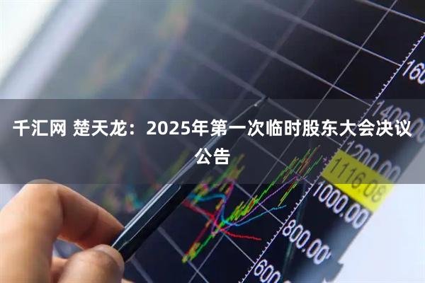 千汇网 楚天龙：2025年第一次临时股东大会决议公告